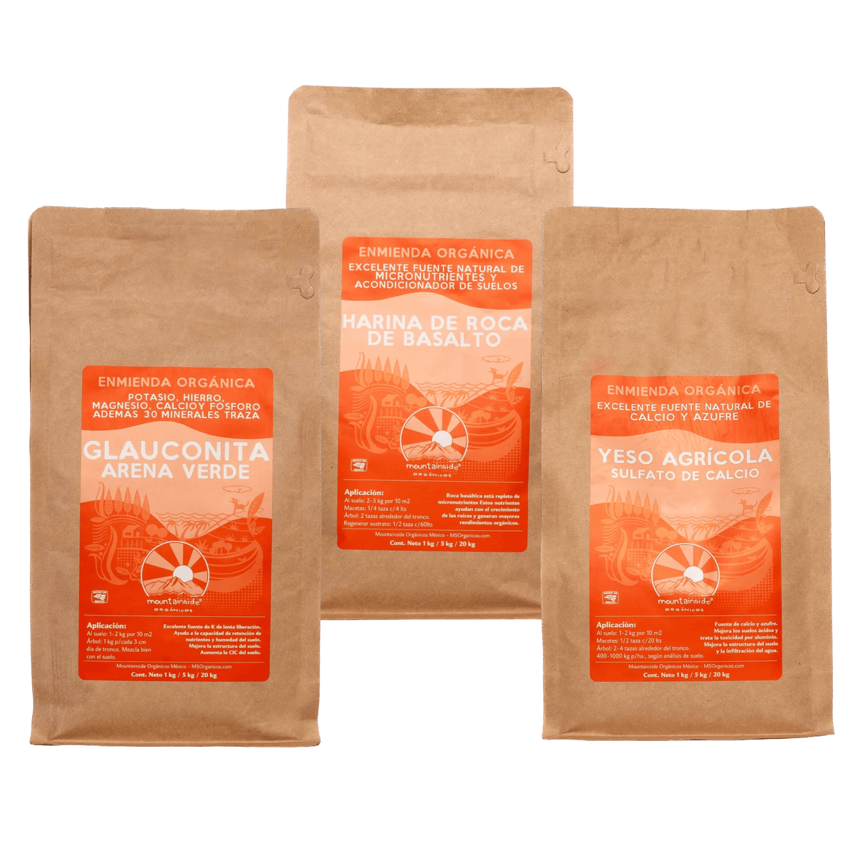 Kit de Minerales Regenerar Suelos Agrícolas, Huertos y en Sustratos - Envío Gratis