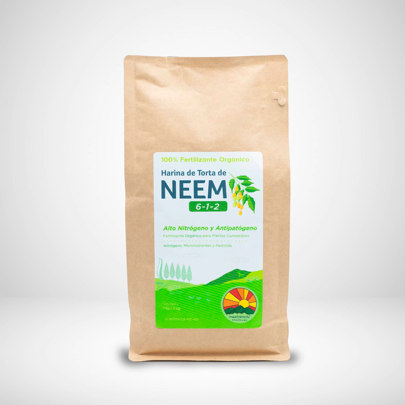 Harina de Neem Fertilizante y Pesticida Orgánico y Vegano - Mountainside Orgánicos