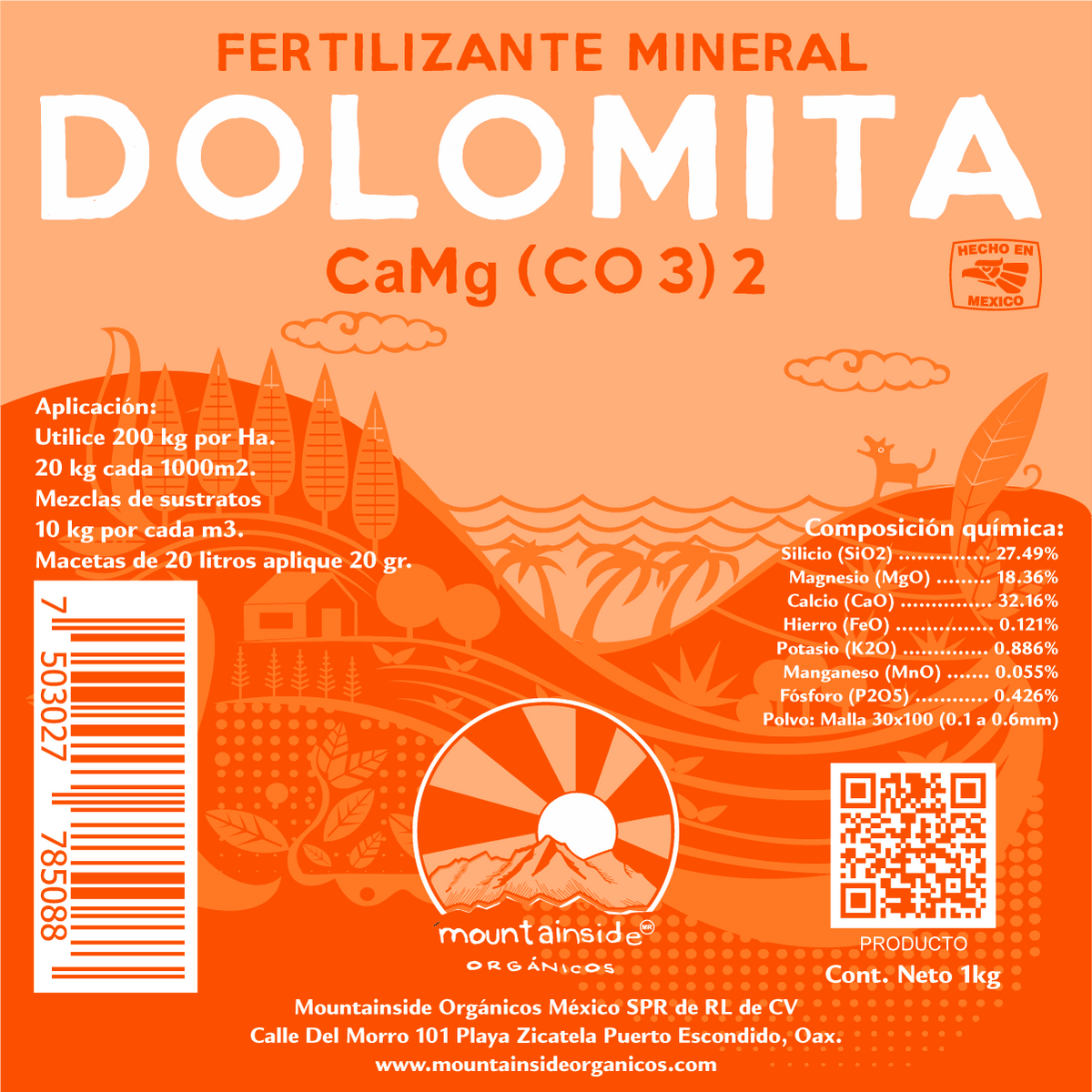 dolomita fertilizante mineral de calcio y magnesio