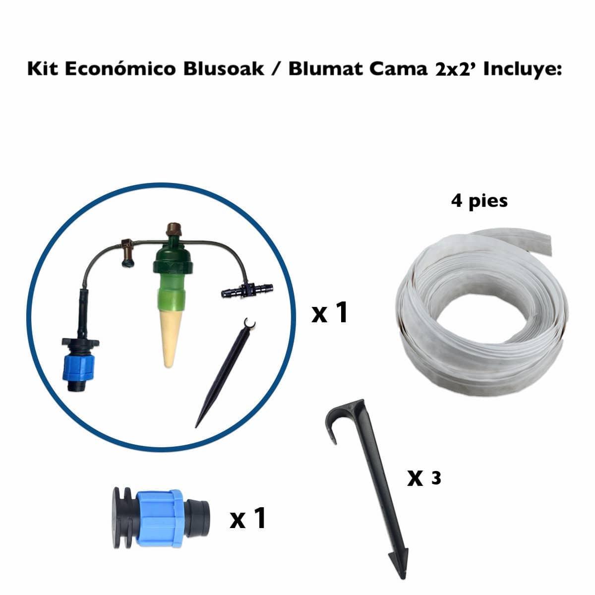 Kit de Riego BluSoak con Sensor Blumat para Camas de 60 x 60 cm (2x2&#39;) - Mountainside Orgánicos